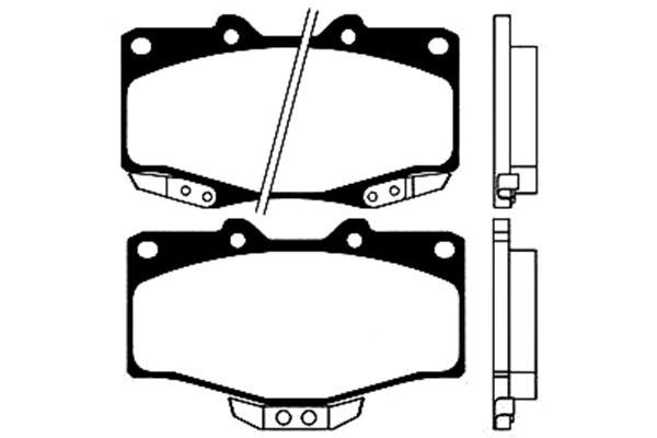 KAVO PARTS stabdžių trinkelių rinkinys, diskinis stabdys BP-9045